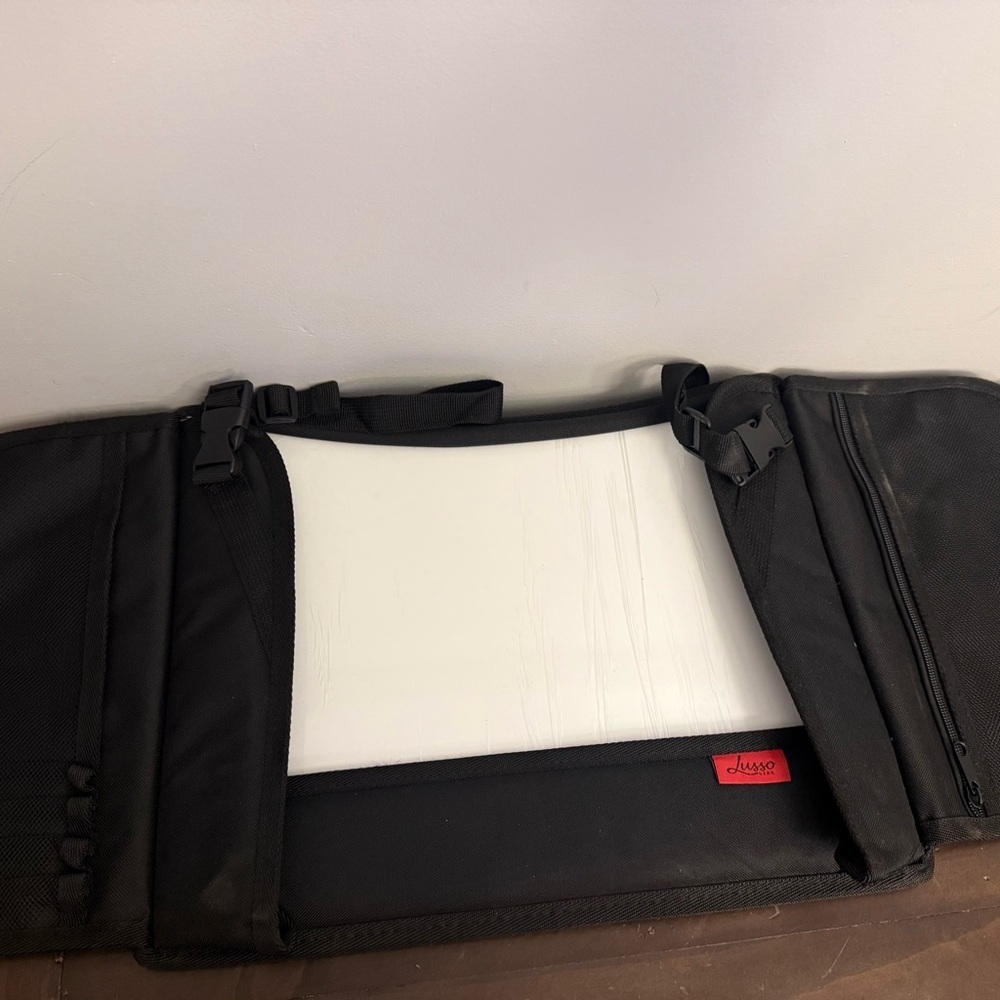 Lusso Gear Car Seat Organizer Black Backseat Kick Mat Storage W/ Strap Nwt — image 6 of 8